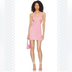 Revolve h:ours pink mini dress
